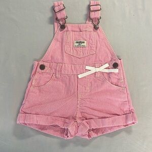OshKosh B'gosh - denim shortalls. Size  9 months